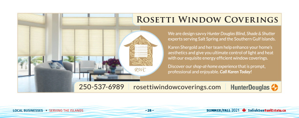Salish Sea Real Estate Rosetti Window Coverings  